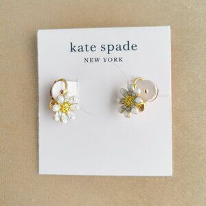 Kate Spade Dazzling Daisy Gold Ear Clip Earrings New